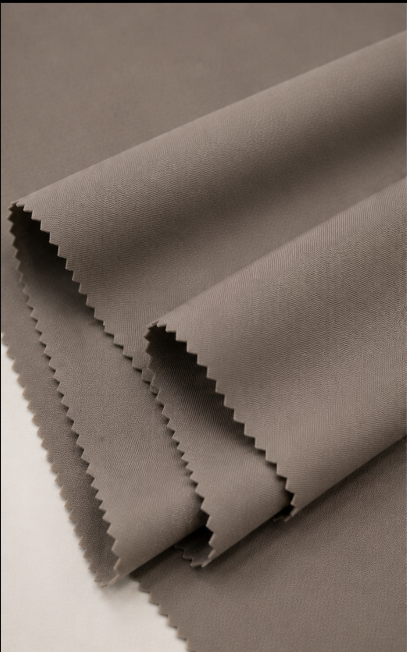 Taupe Grey Poly-Viscose